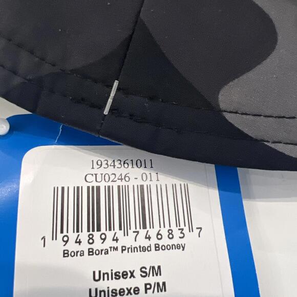 Columbia Bora Bora Printed Black Mod Camo Booney Bucket Hat Beach Cap S/M - Picture 4 of 6